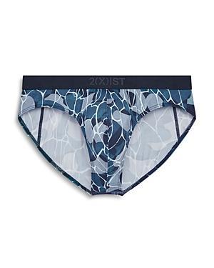 2(X)IST Sliq Brief (Sunset Stripe) Men's Underwear Product Image