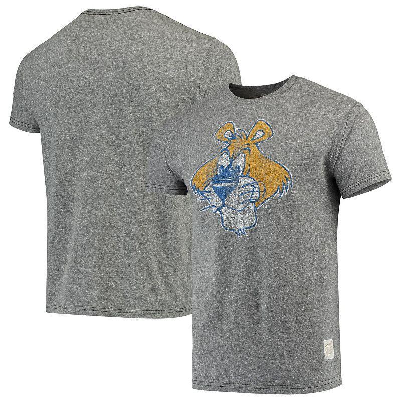 Mens Original Retro Brand Heathered Gray Pitt Panthers Vintage Logo Tri-Blend T-Shirt Product Image