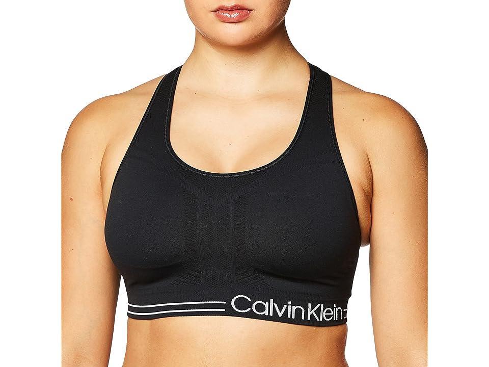 Calvin Klein Women's Premium Performance Moisture Wicking Medium Impact Sports Bra Women's Bra Product Image