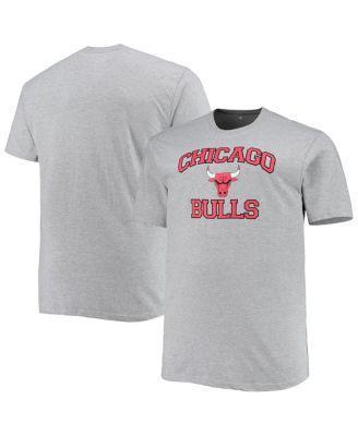 Mens Heathered Gray Chicago Bulls Big and Tall Heart and Soul T-shirt Product Image