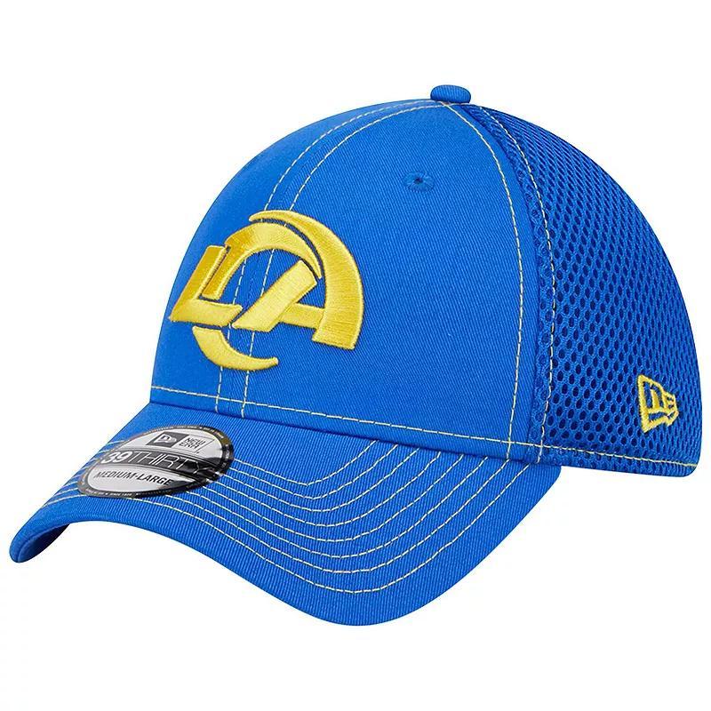 Mens New Era Royal Los Angeles Rams Team Neo Pop 39THIRTY Flex Hat Product Image