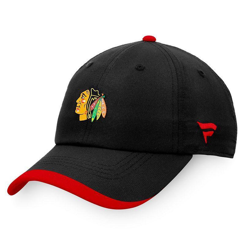 Mens Fanatics Branded Chicago hawks Authentic Pro Rink Pinnacle Adjustable Hat Product Image