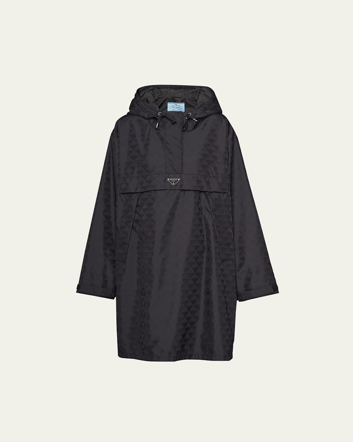 Womens Printed Nylon Raincoat Product Image