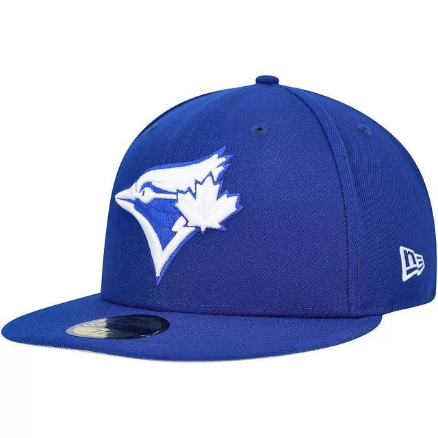 Mens New Era Royal Toronto Blue Jays White Logo 59FIFTY Fitted Hat Product Image