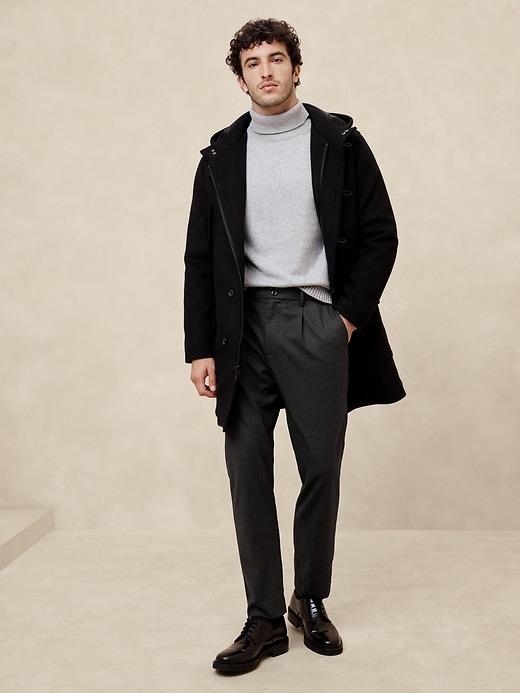 Relaxed Brushed Pleated Pant Product Image