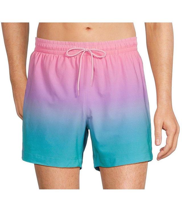 Caribbean Ombre 6#double; Inseam Swim Trunks Product Image