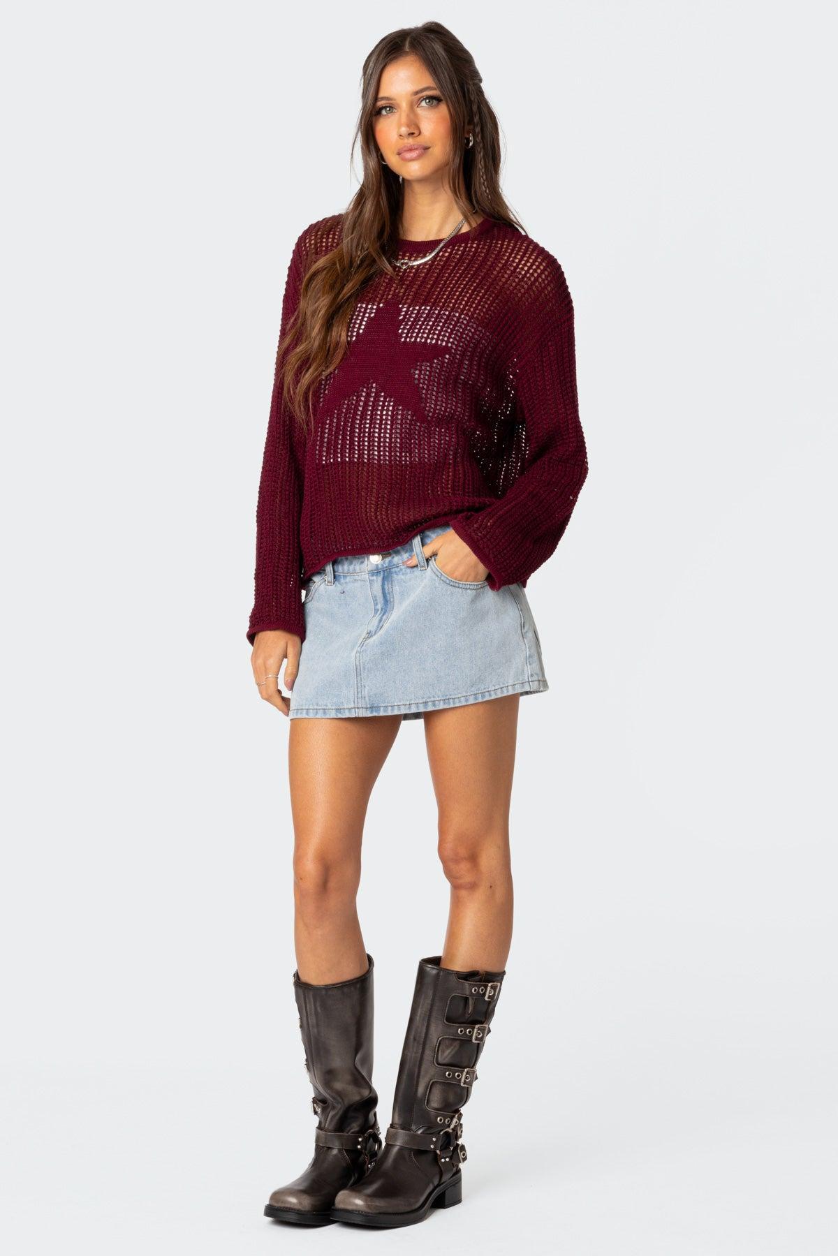 Seeing Stars Oversized Sweater Product Image