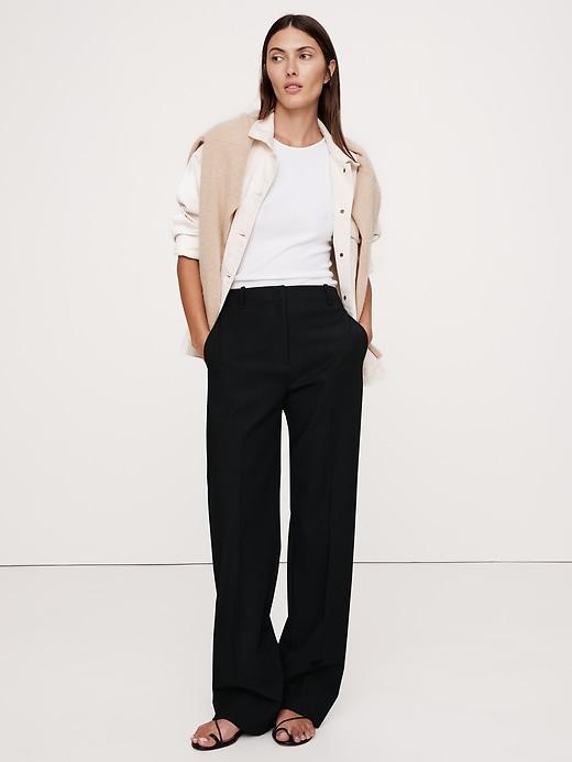 High-Rise Modern Straight Refined Pant Product Image