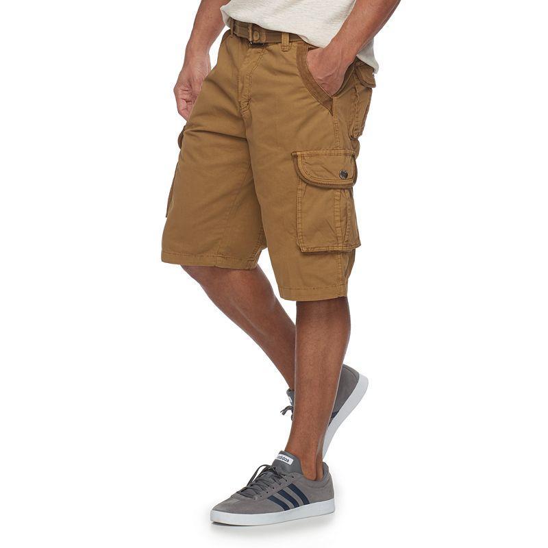 Mens RawX Regular-Fit Belted Cargo Shorts Product Image