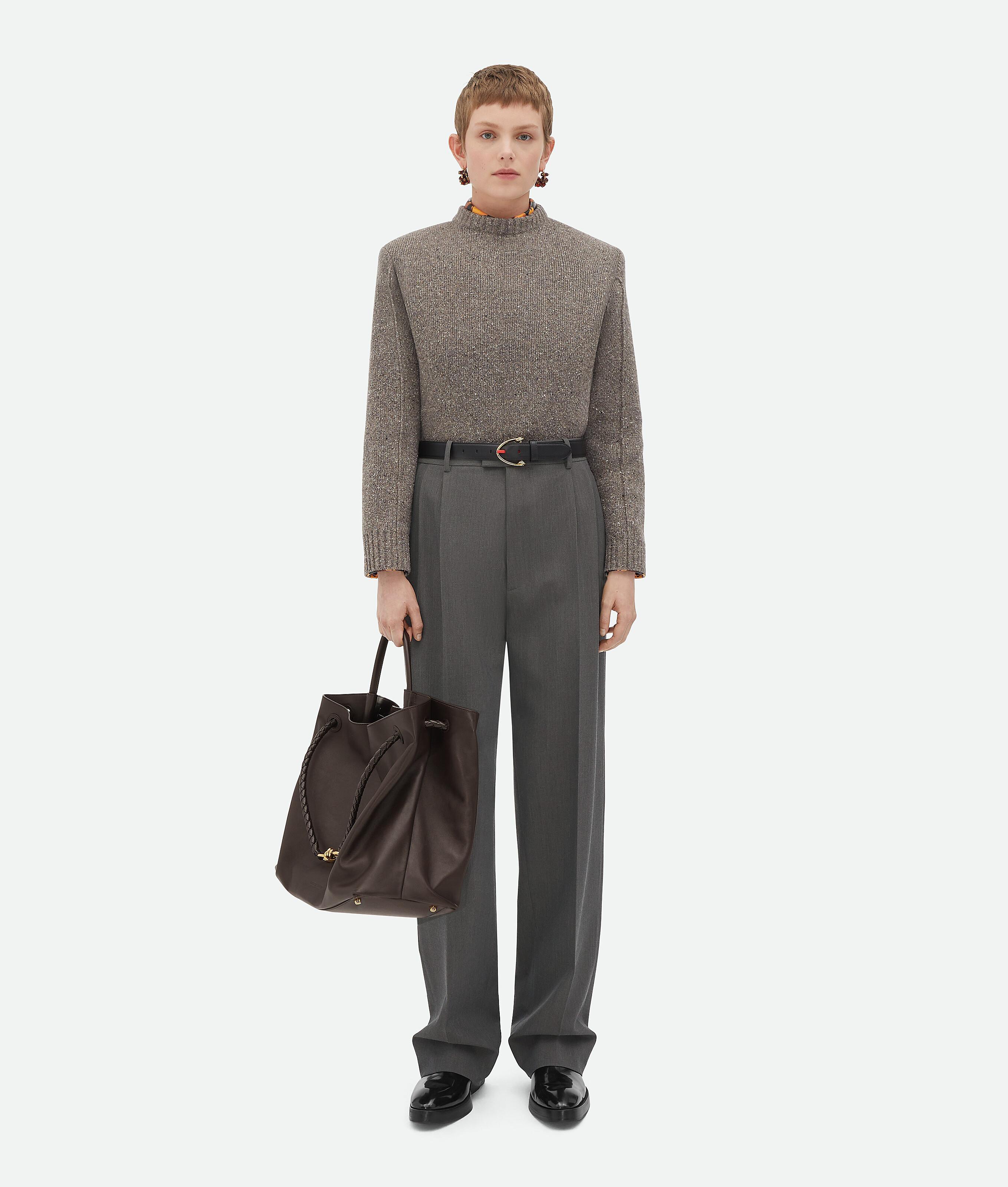 Women's Wool Tailored Jumper in Riverbed melange product image