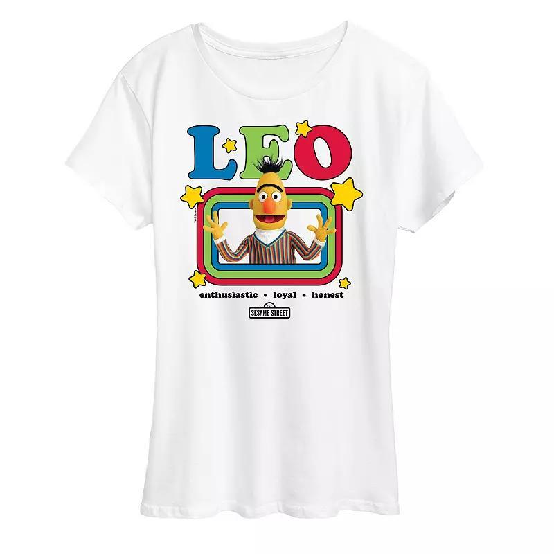 Womens Sesame Street Bert Leo Graphic Tee Product Image