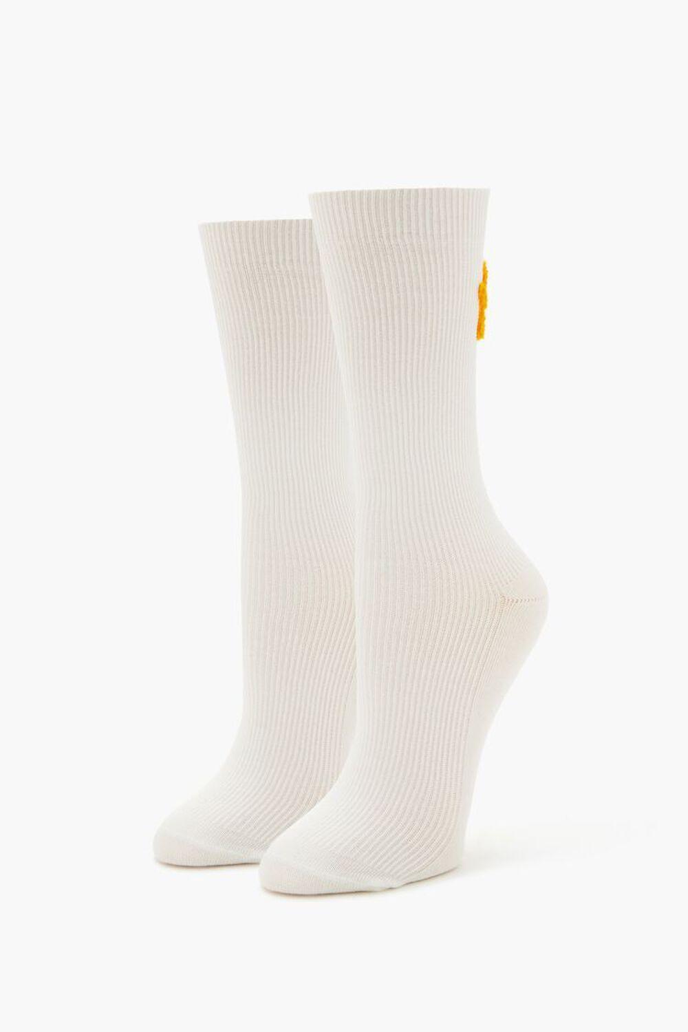 Star Happy Face Crew Socks | Forever 21 Product Image