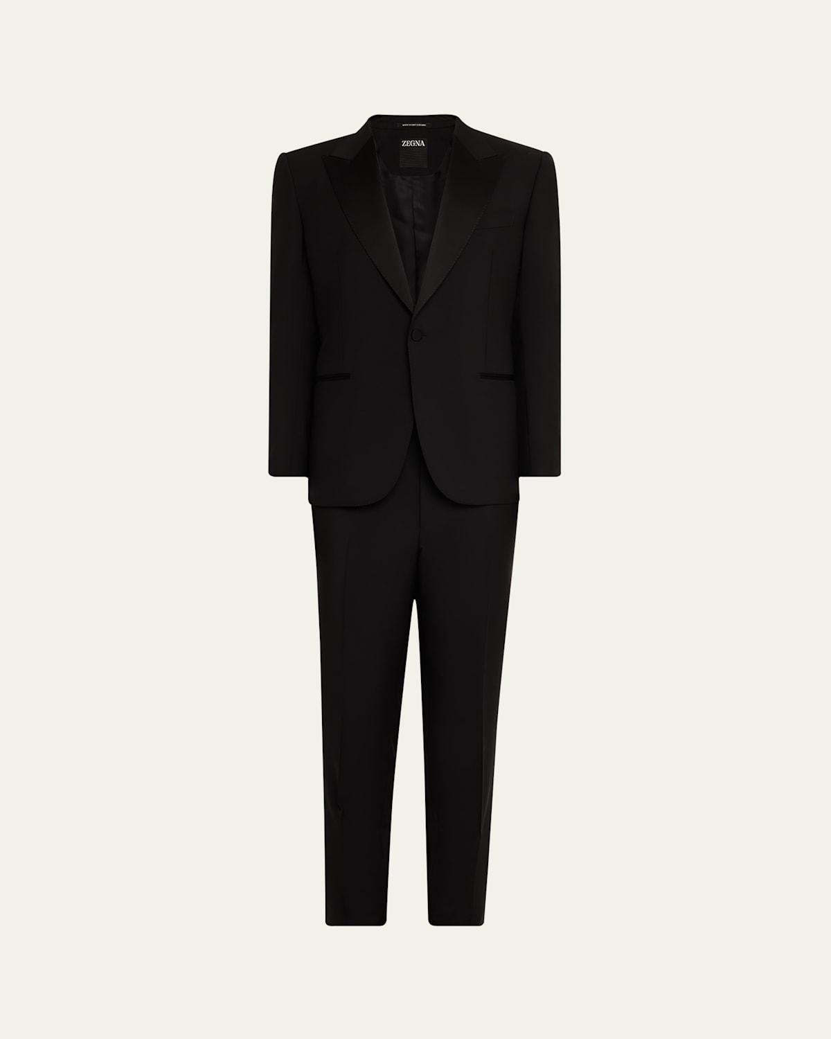 Mens Wool-Mohair Solid Tuxedo Product Image