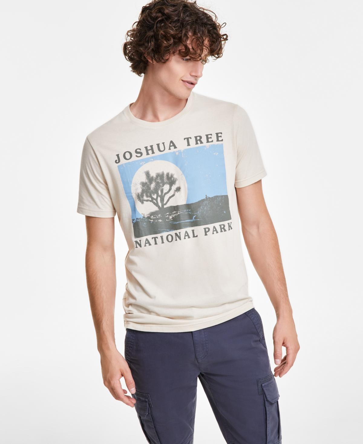 Sun + Stone Mens Short Sleeve Crewneck Joshua Tree Graphic T-Shirt, Created for Macys Product Image