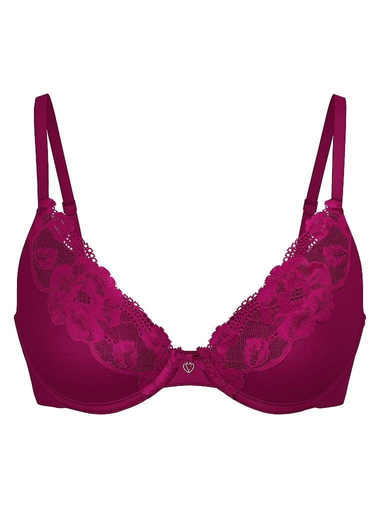 Perfect Shape Lace-Trim Push-Up Bra Product Image