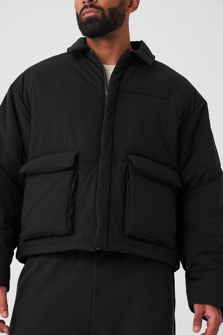 Voyage Utility Cargo Jacket - Black Male Product Image