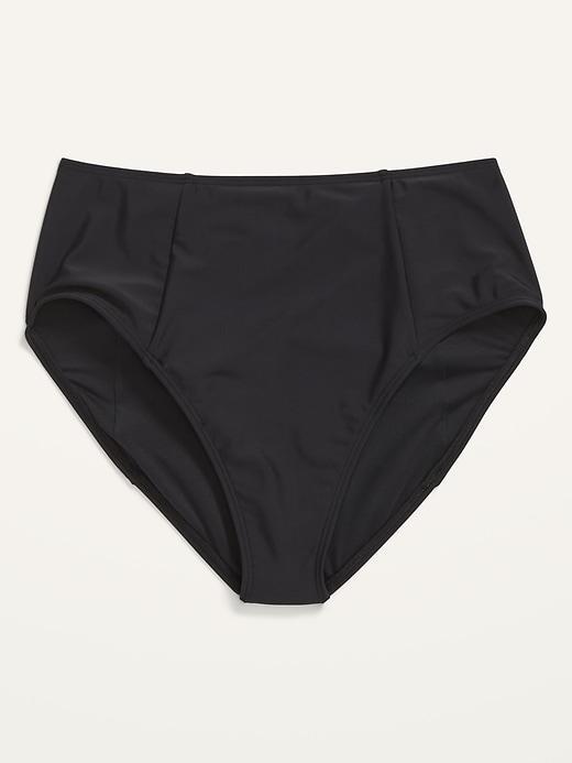 High-Waisted French-Cut Bikini Swim Bottoms Product Image