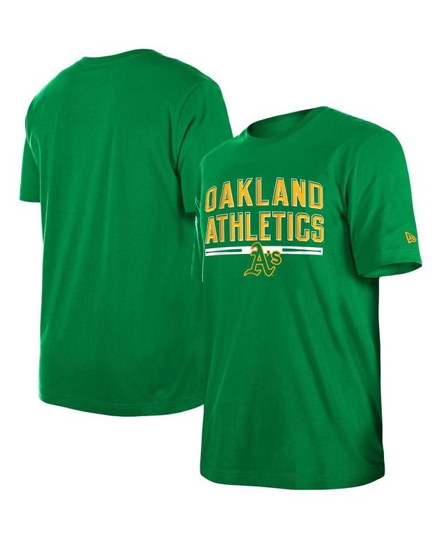 Mens New Era Green Oakland Athletics Batting Practice T-shirt Product Image