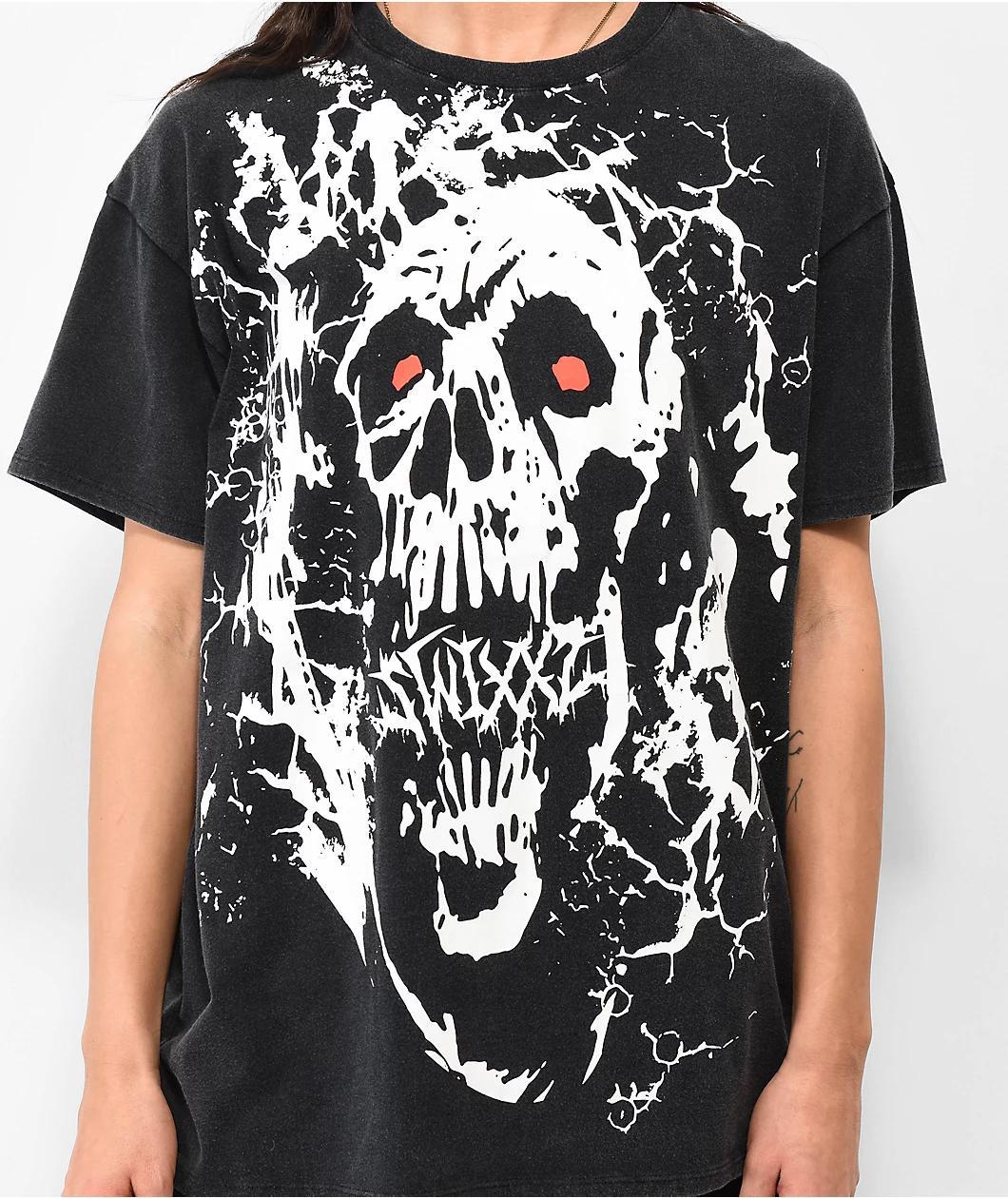 SWIXXZ Grunge Black Wash T-Shirt Product Image