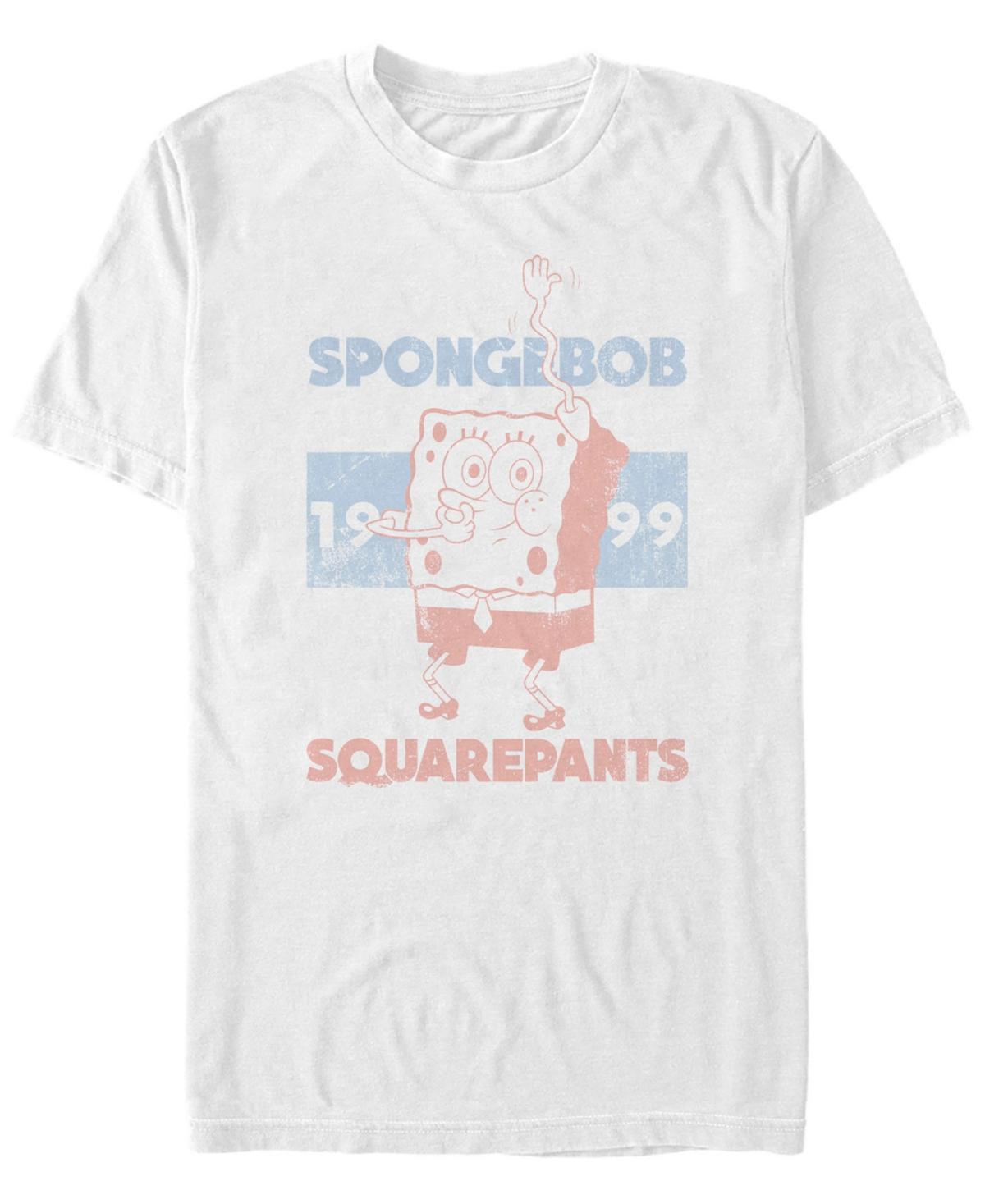 Mens Spongebob 1999 Retro Faded Portrait Logo Tee White Product Image