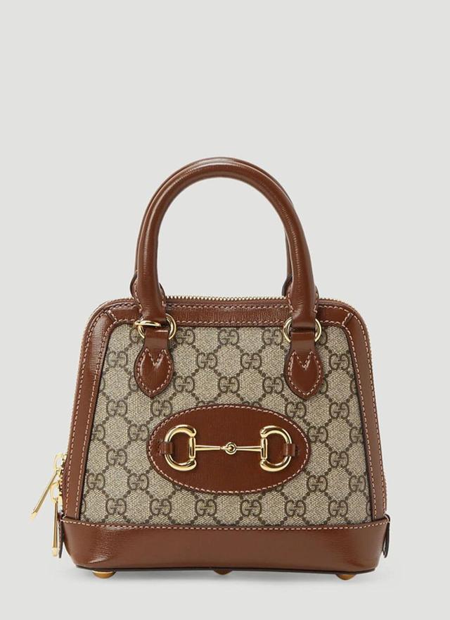 GUCCI Horsebit 1955 Mini Top Handle Bag In Brown Product Image