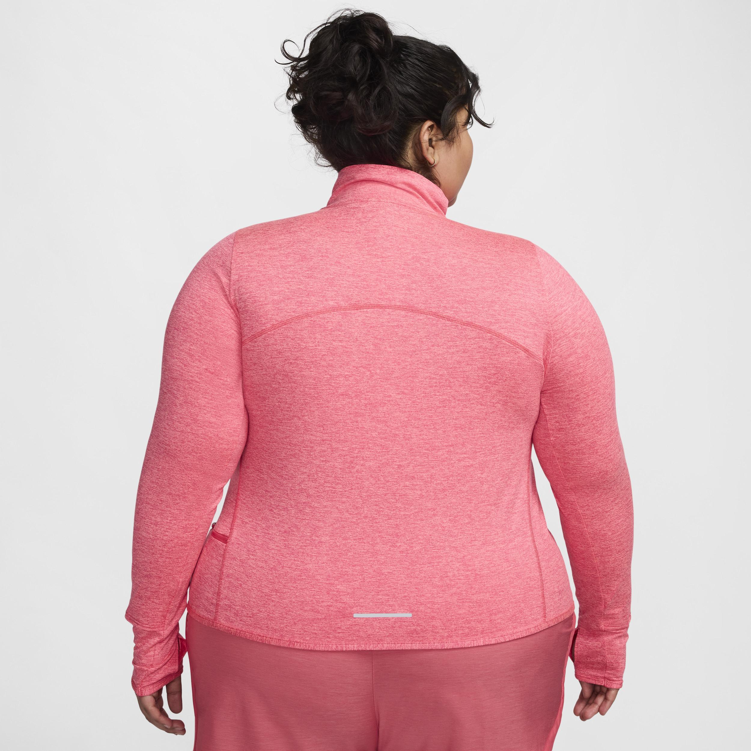 Nike Women's Dri-FIT Swift Element UV 1/4-Zip Running Top (Plus Size) Product Image