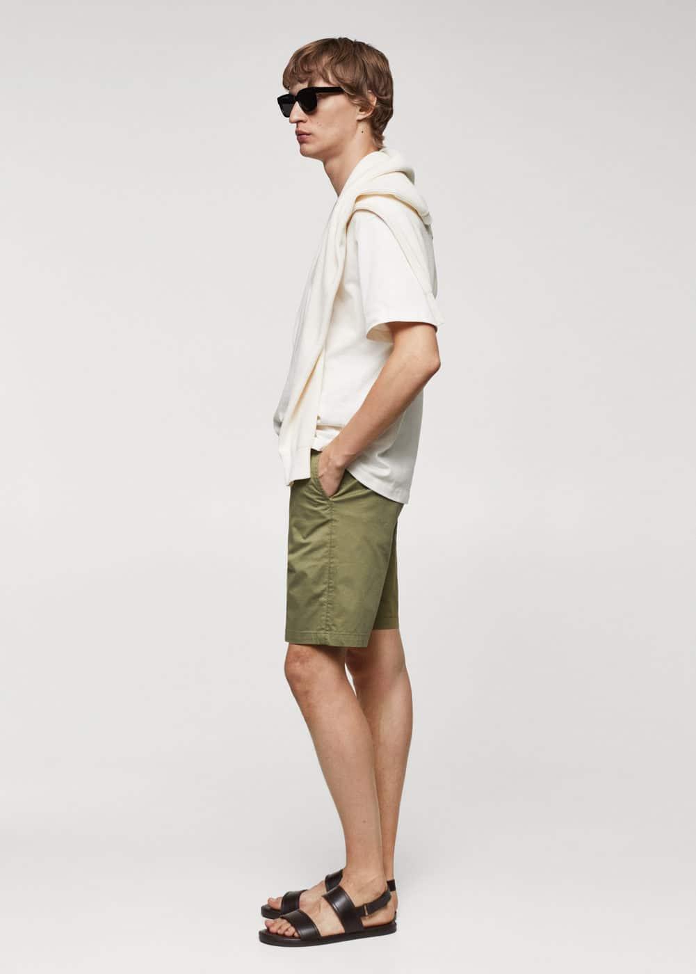 MANGO MAN - Chino Bermuda shorts khakiMen Product Image