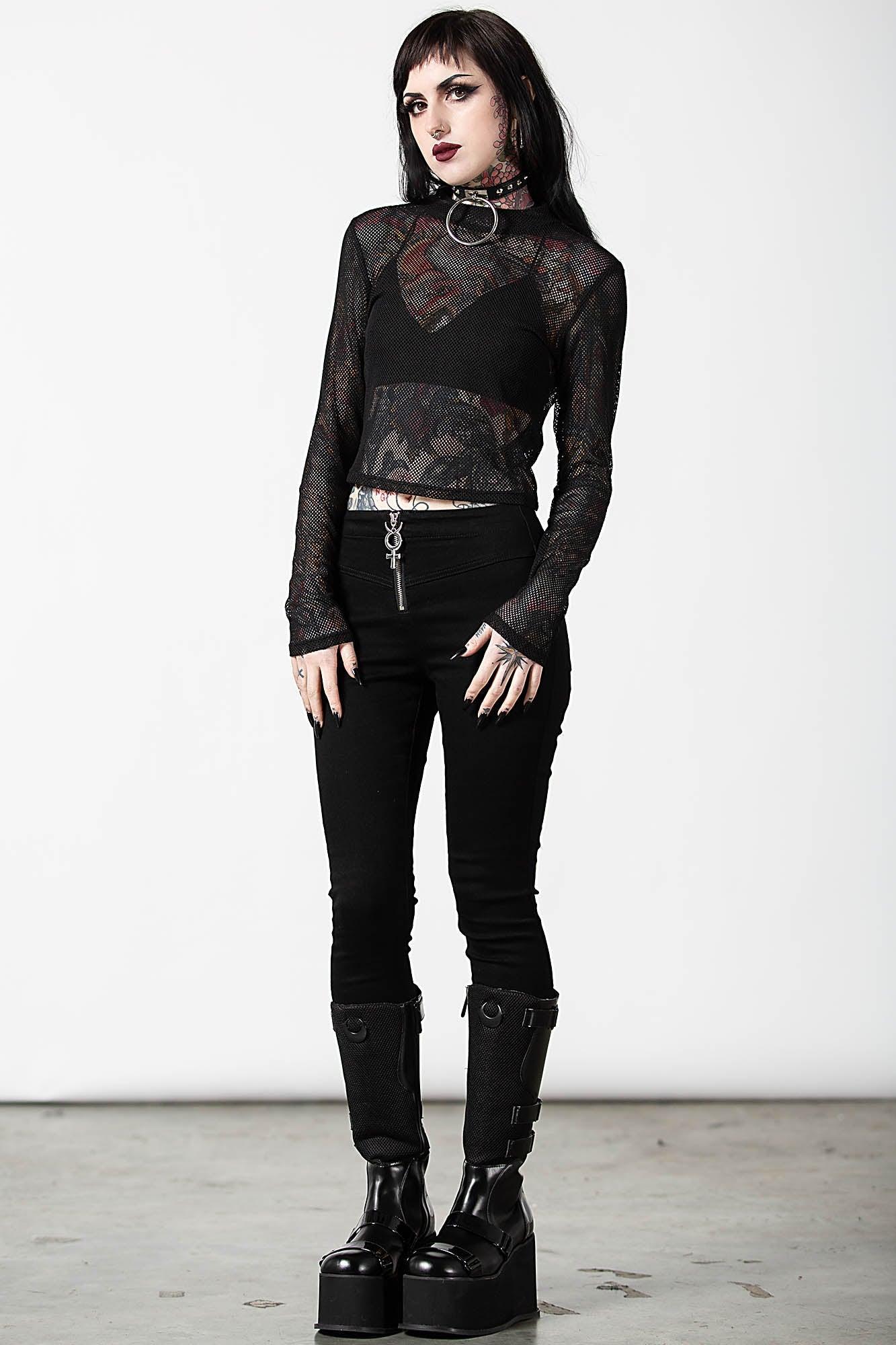 Planetary Party Mesh Top - Resurrect Female Product Image