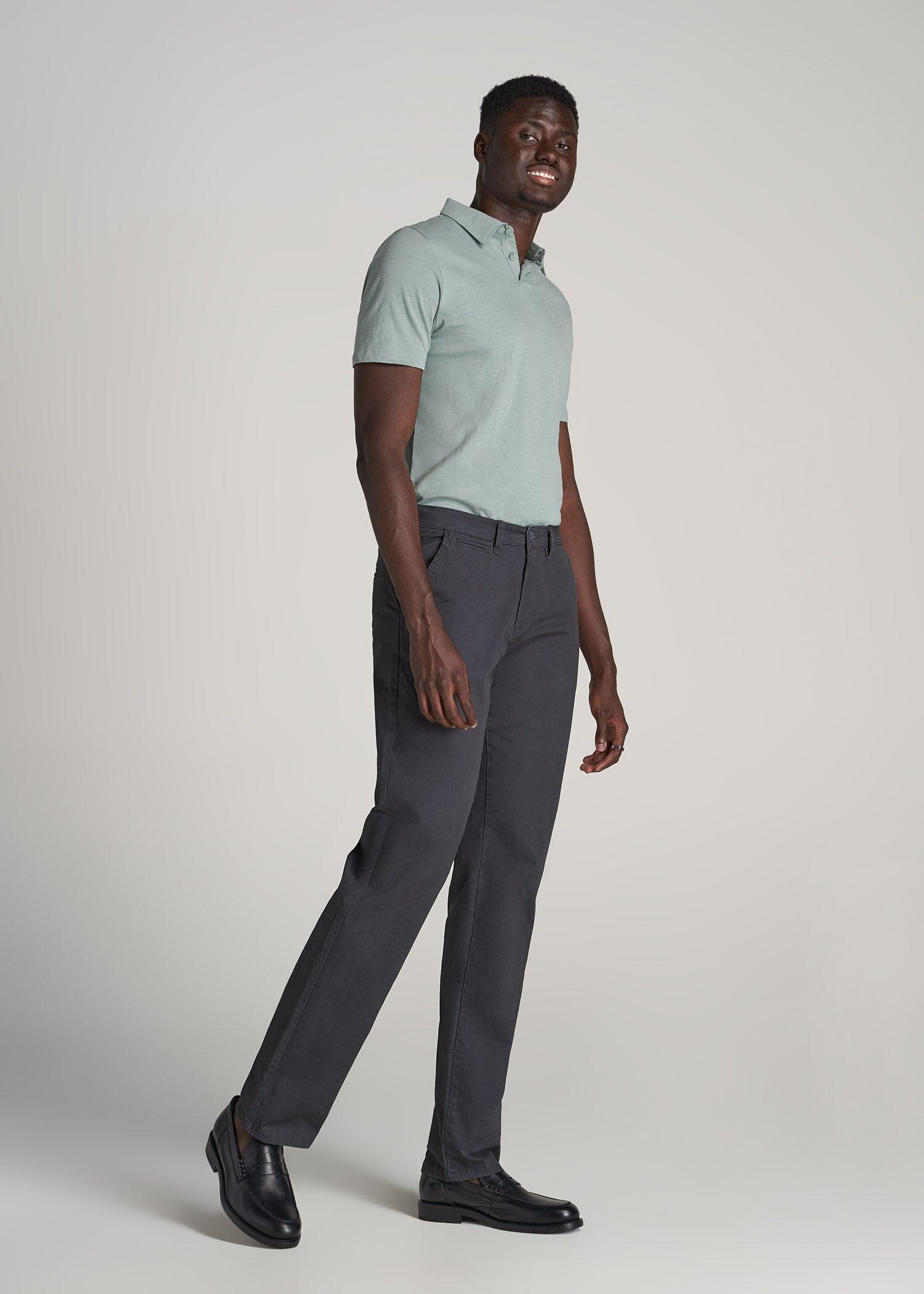 J1 STRAIGHT Leg Chinos in Iron Grey - Pants for Tall Men Product Image