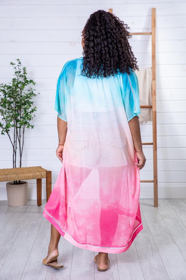 Better Than Before Multi Sunset Ombre Kimono FINAL SALE Product Image