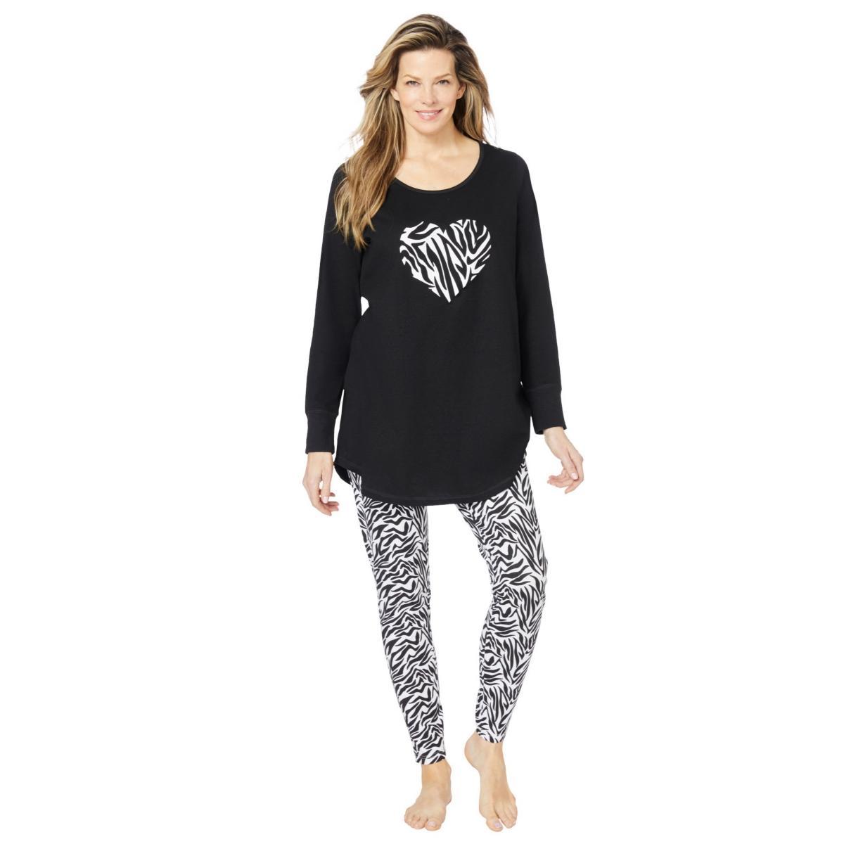 Dreams & Co. Womens 2-Piece Pj Legging Set Product Image