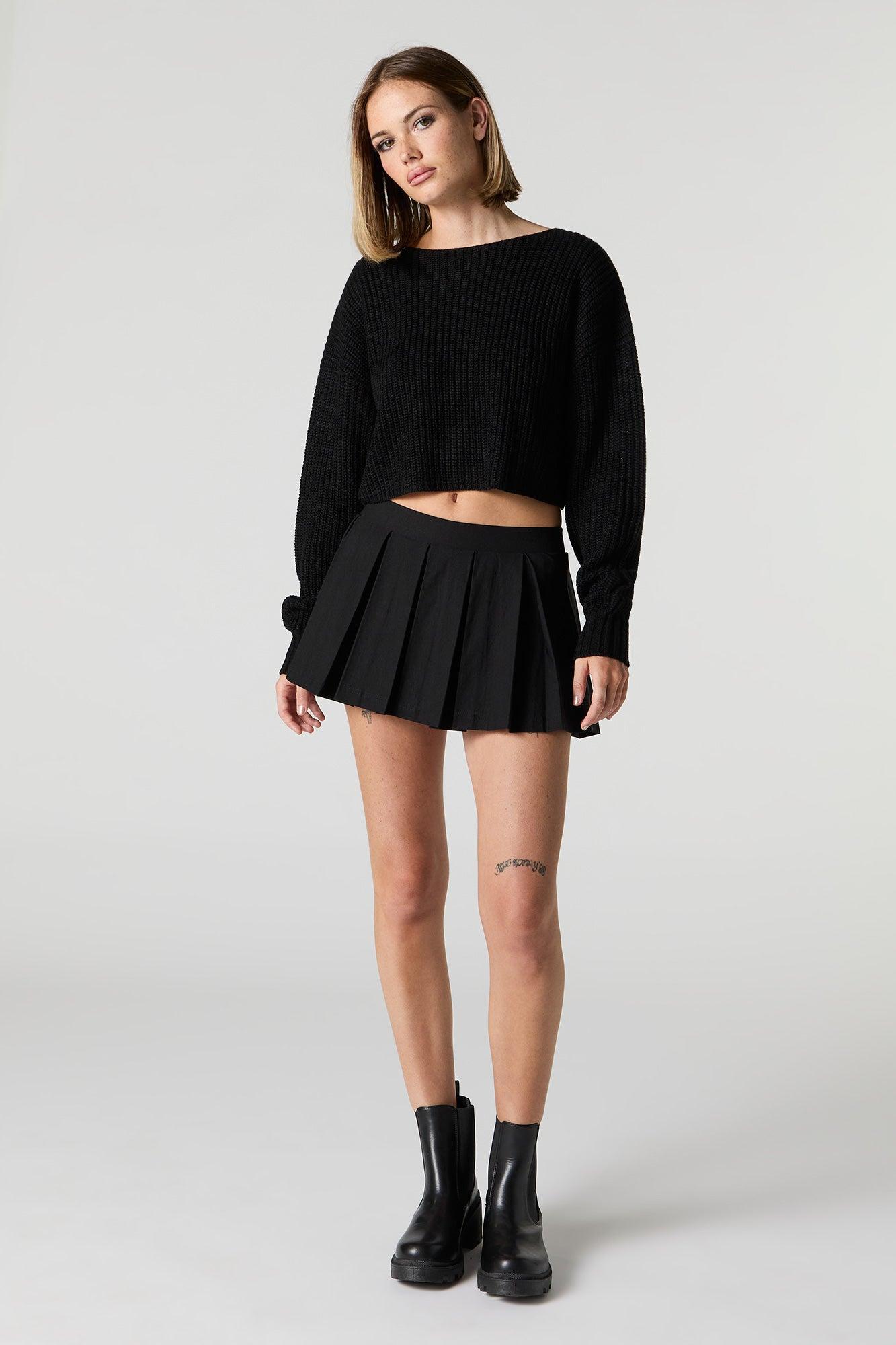 Ribbed Knit Skimmer Sweater Female product image