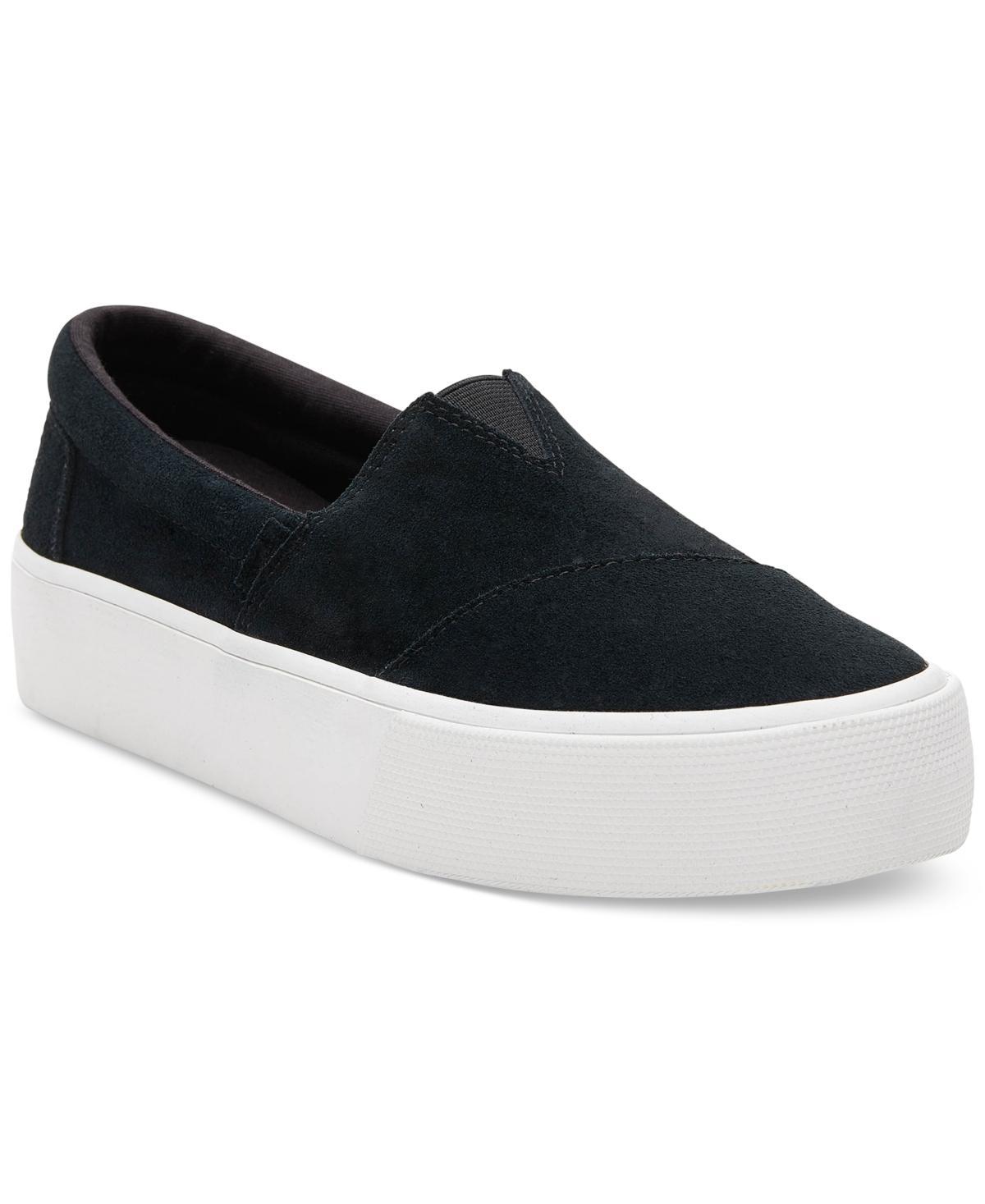 Toms Womens Fenix Canvas Slip On Platform Sneakers Product Image