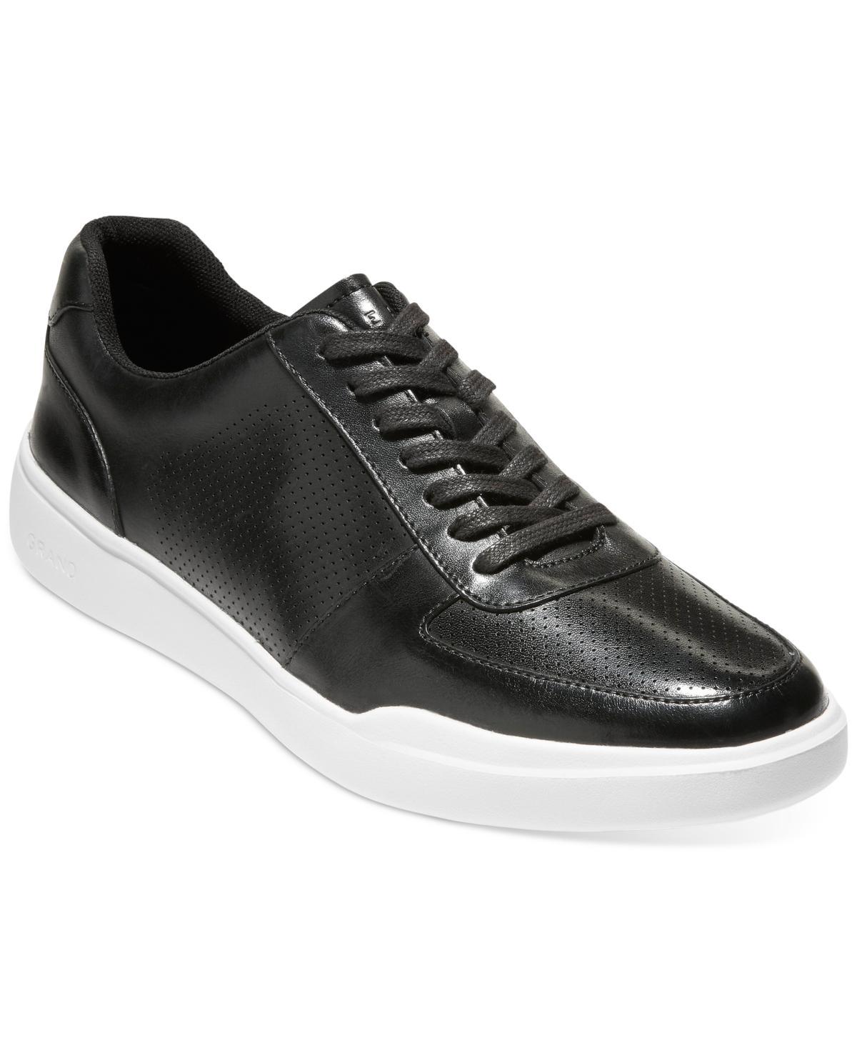 Cole Haan Mens Perforated Leather Sneakers - Peacoat Product Image