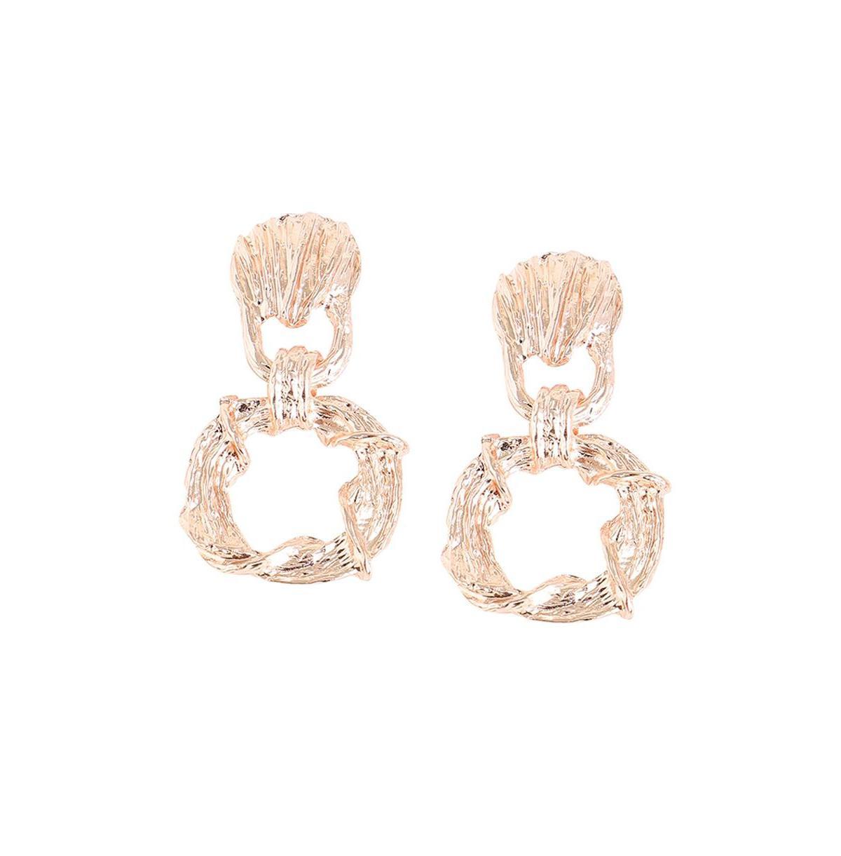 Sohi Womens Textured Drop Earrings Product Image