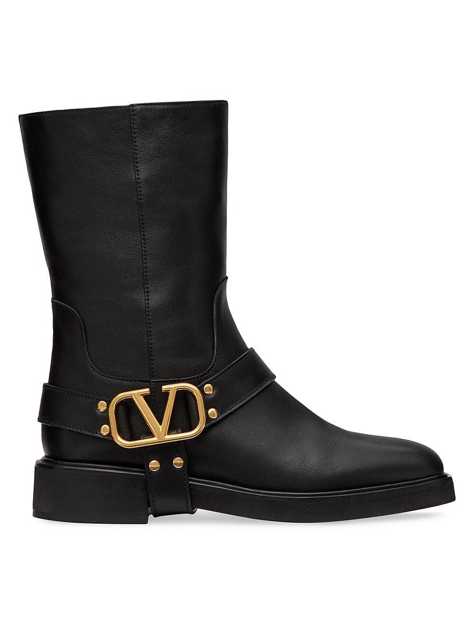 Womens VLogo Signature Calfskin Ankle Boots 30MM Product Image