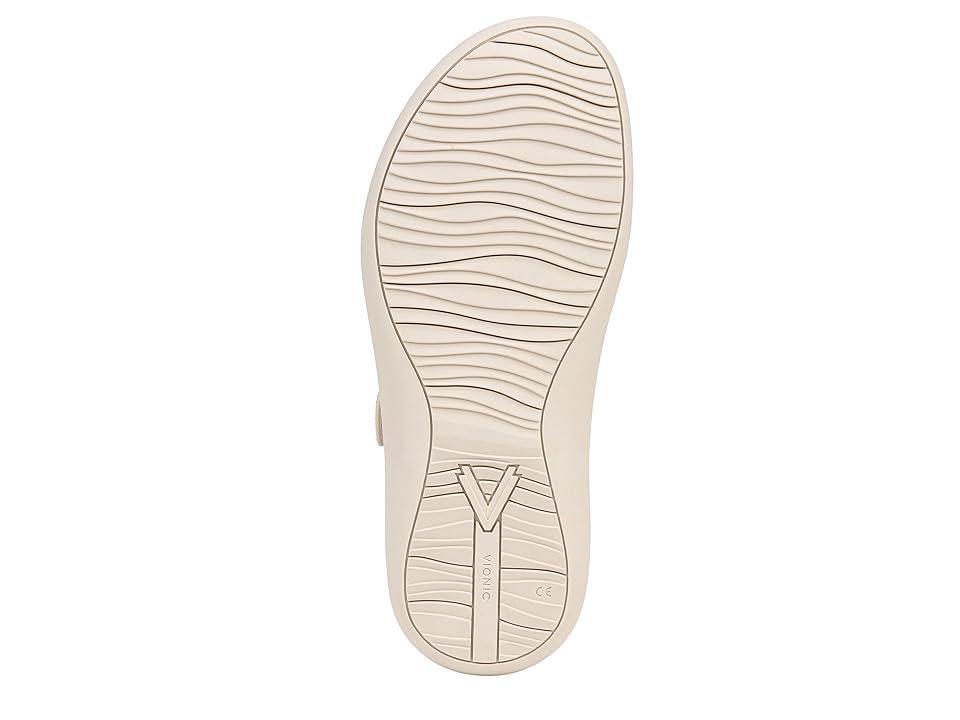 VIONIC Activate Thongs (Cream Leather) Women's Sandals Product Image