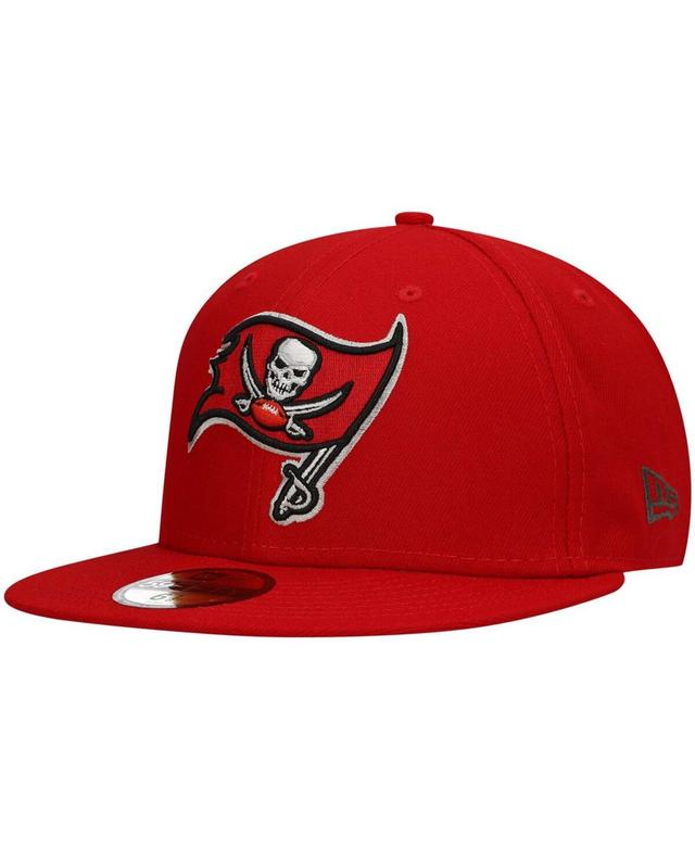 Mens Red Tampa Bay Buccaneers Team Basic 59FIFTY Fitted Hat Product Image