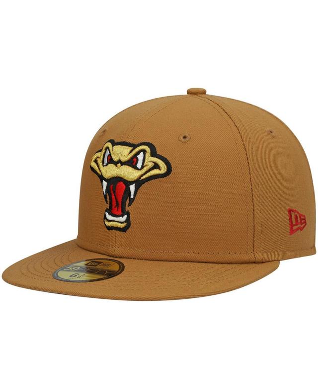 Mens New Era Natural Wisconsin Timber Rattlers Authentic Collection Team Alternate 59FIFTY Fitted Hat Product Image