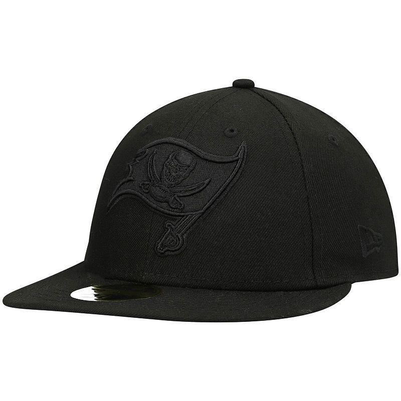 Mens New Era Black Tampa Bay Buccaneers Black on Black Low Profile 59FIFTY II Fitted Hat Product Image