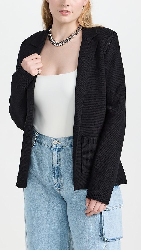 L'AGENCE Lacey Knit Blazer | Shopbop Product Image