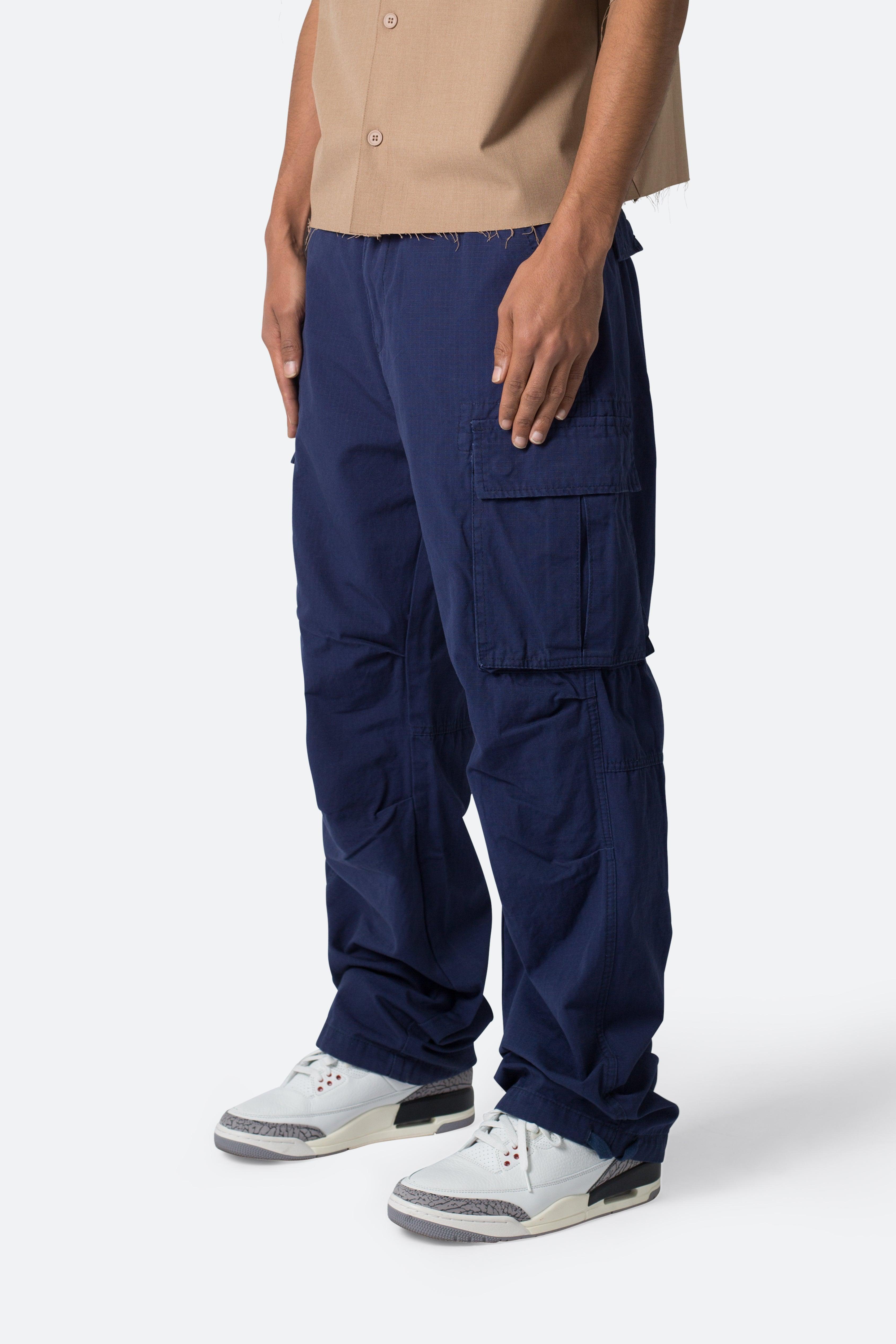 Ultra Baggy Vintage Cargo Pants - Navy Product Image