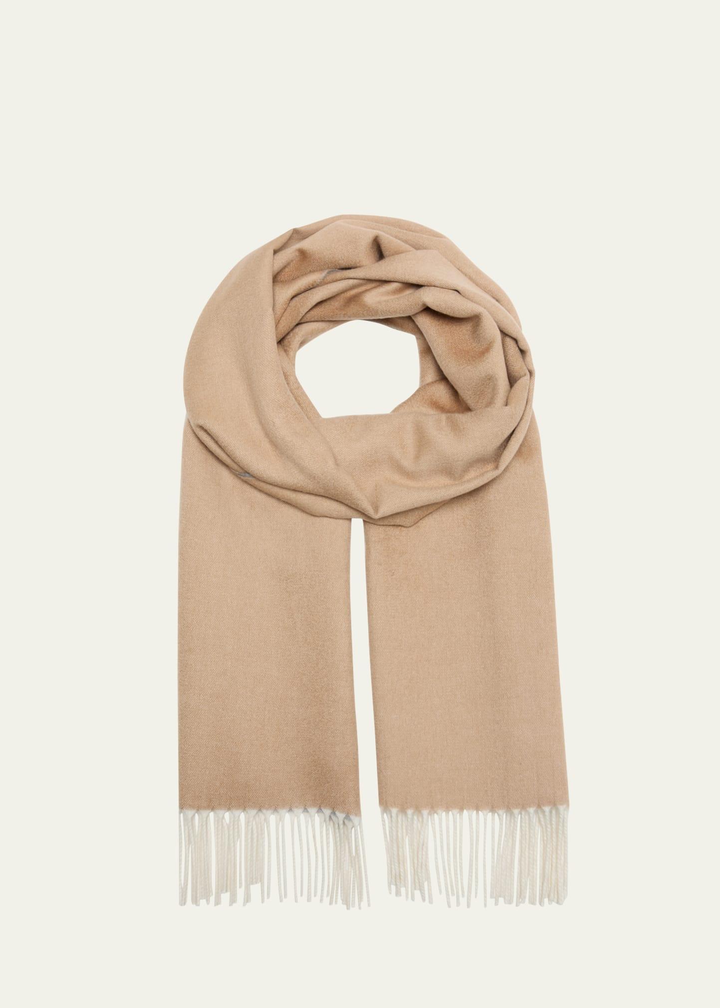 Womens Two-Tone Cashmere Scarf Product Image