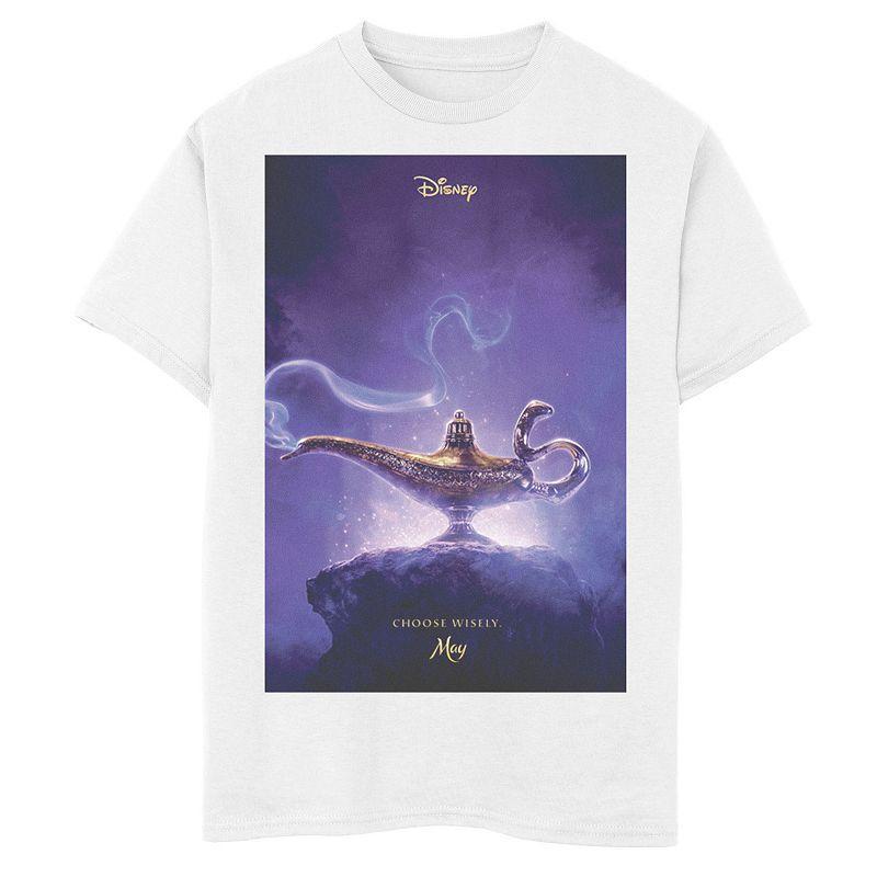 Disneys Aladdin Mens Lamp Poster Graphic Tee Product Image