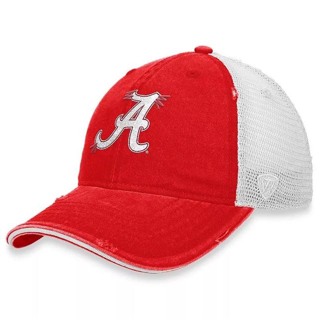 Womens Top of the World Crimson/White Alabama Crimson Tide Radiant Trucker Snapback Hat Product Image