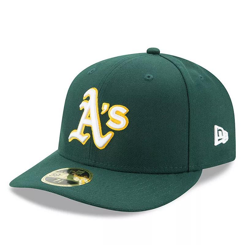 Mens New Era Oakland Athletics Road Authentic Collection On-Field Low Profile 59FIFTY Fitted Hat Product Image