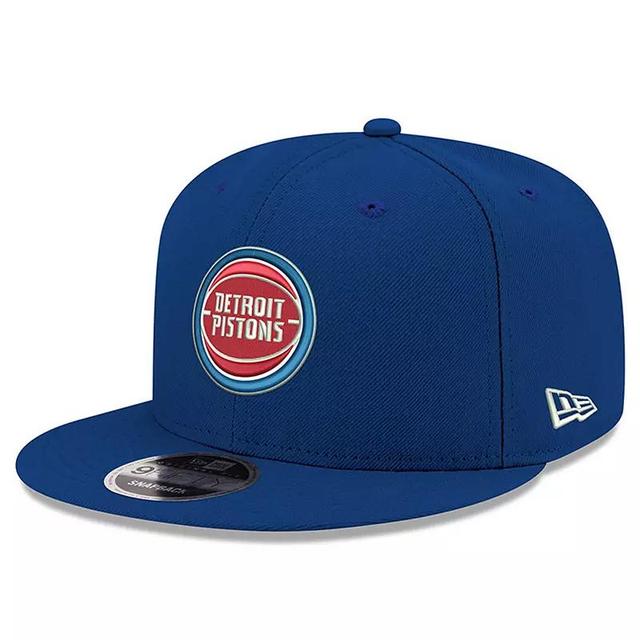 Mens New Era Royal Detroit Pistons Official Team Color 9FIFTY Snapback Hat Product Image