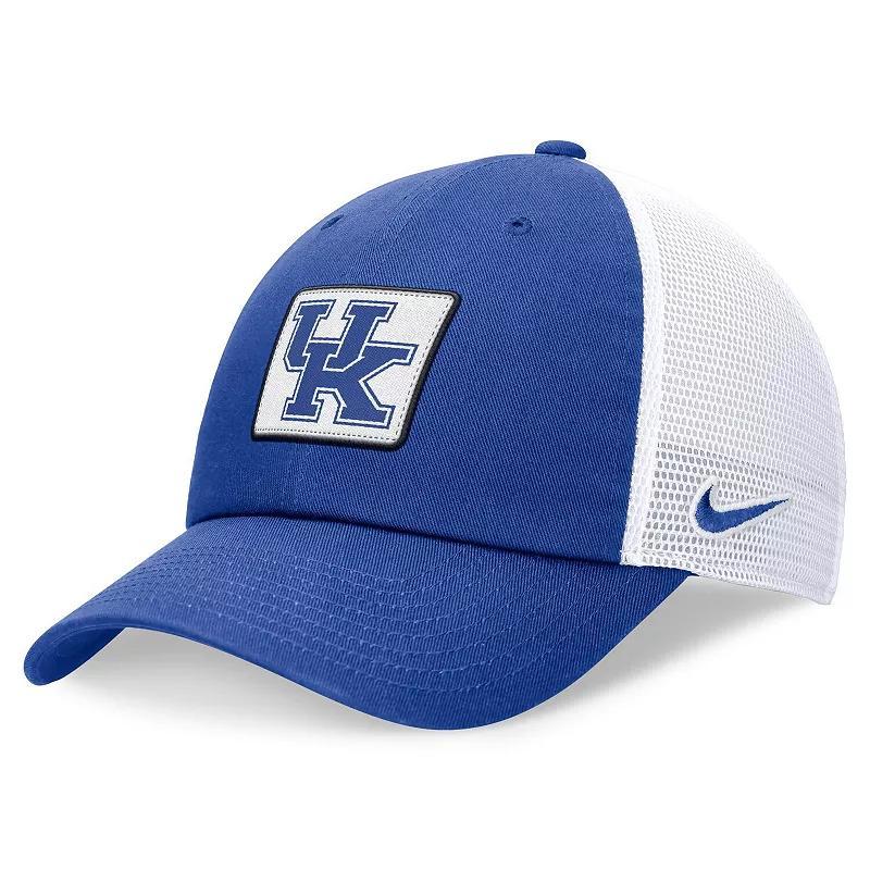 Mens Nike Royal/White Kentucky Wildcats Primetime Club Trucker Adjustable Hat Product Image