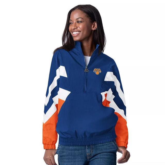 Womens Starter New York Knicks Renegade Oxford Half-Zip Jacket Product Image