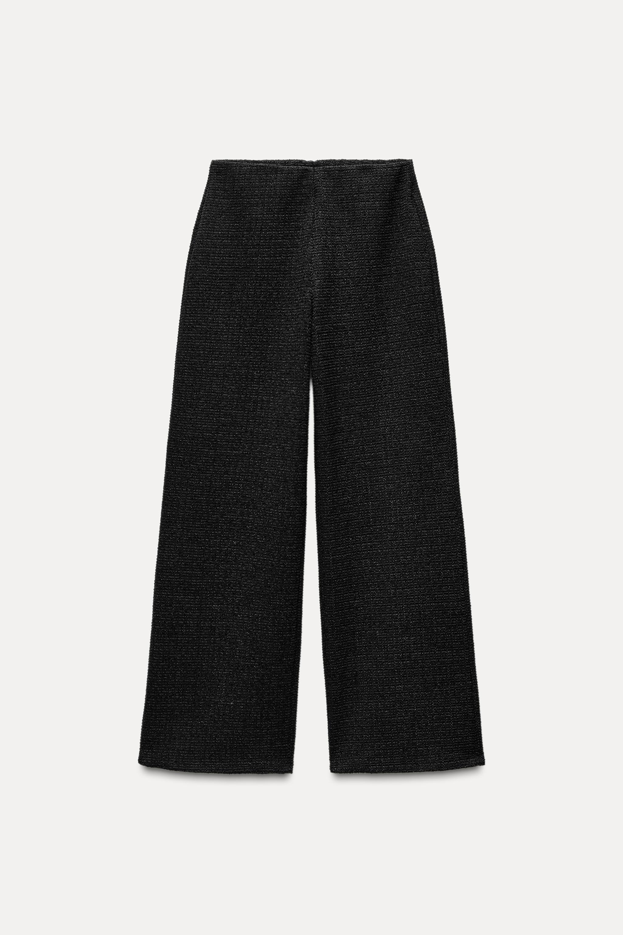 TEXTURED WIDE LEG PANTS product image